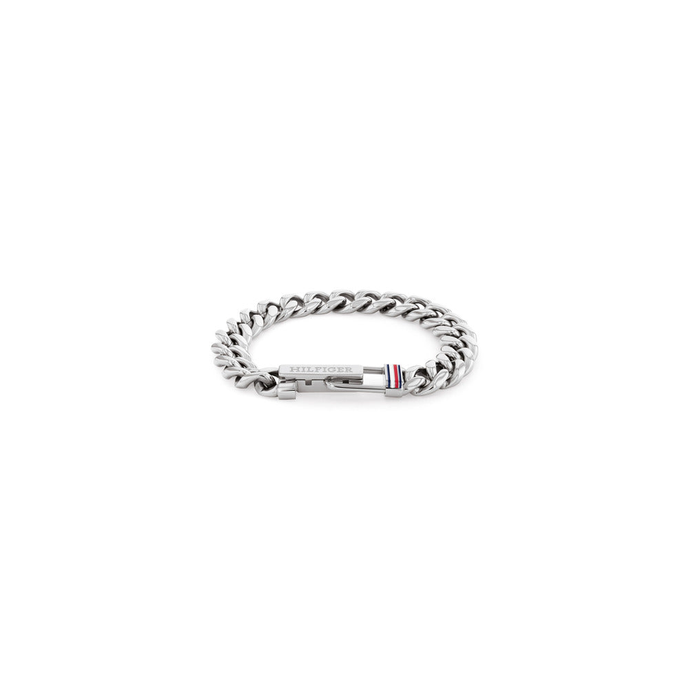Men Adjustable Chain Silver Bracelet