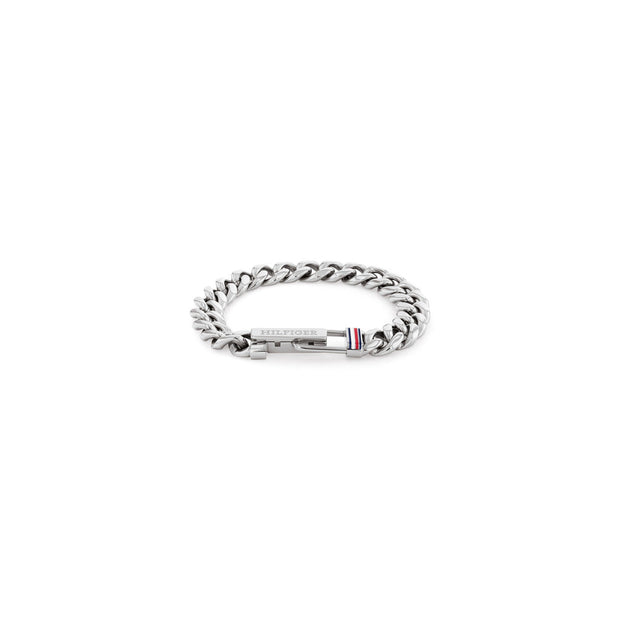 Men Adjustable Chain Silver Bracelet