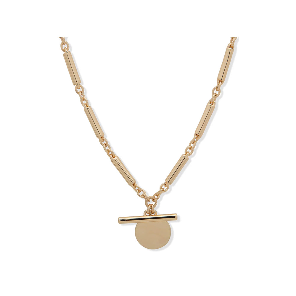 Gold t bar necklace on sale argos