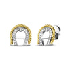 Women Luna Two Tone Earrings