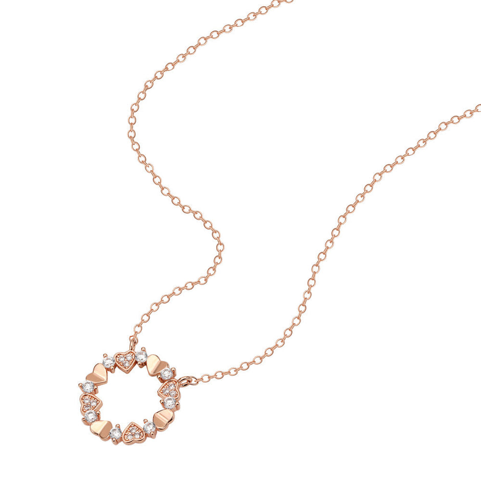 Women Rose Gold Necklace