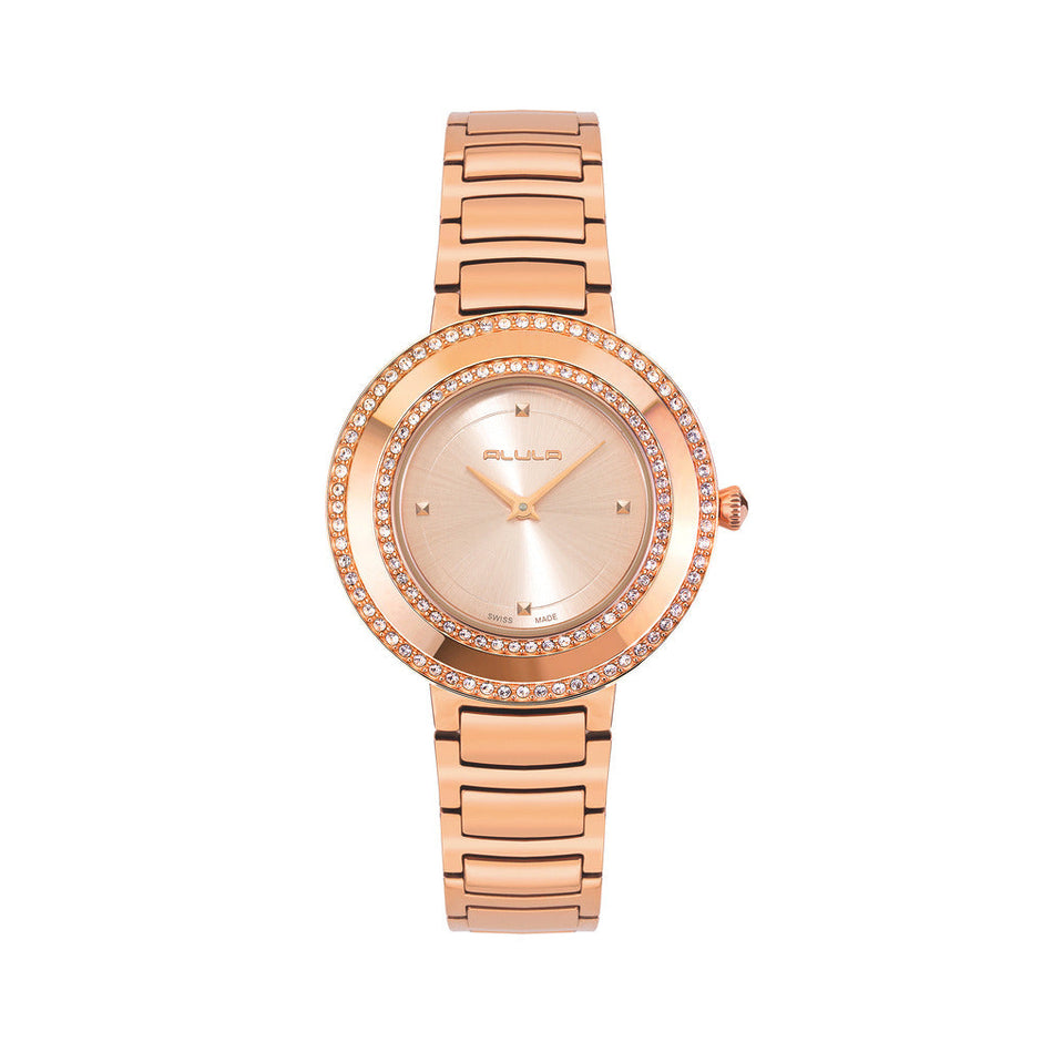 Women Rosegold Stainless Steel Watch