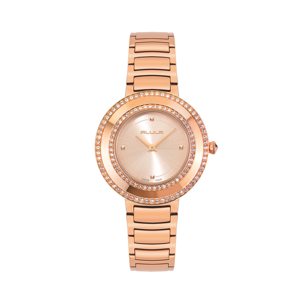 Women Rosegold Stainless Steel Watch