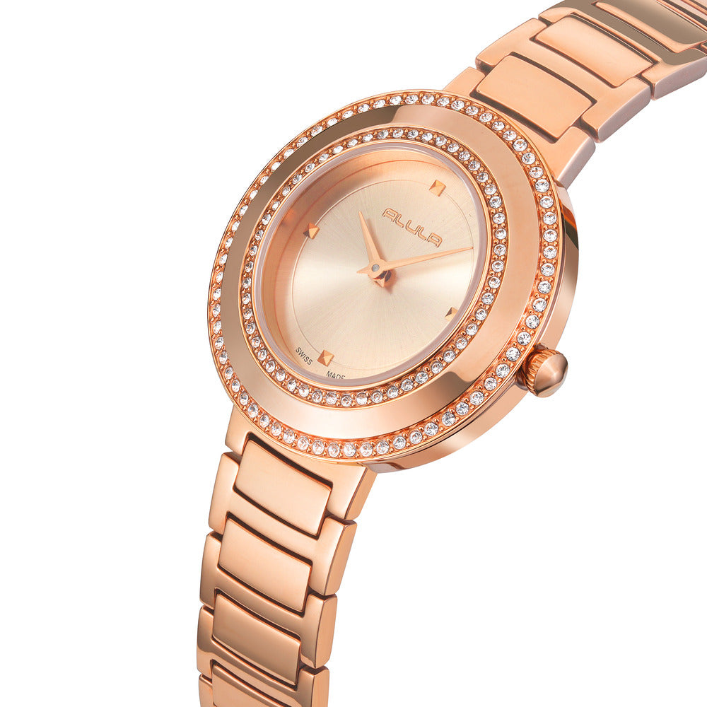 Women Rosegold Stainless Steel Watch