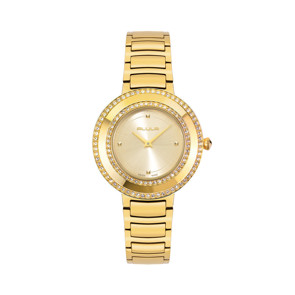 Women Gold Stainless Steel Watch