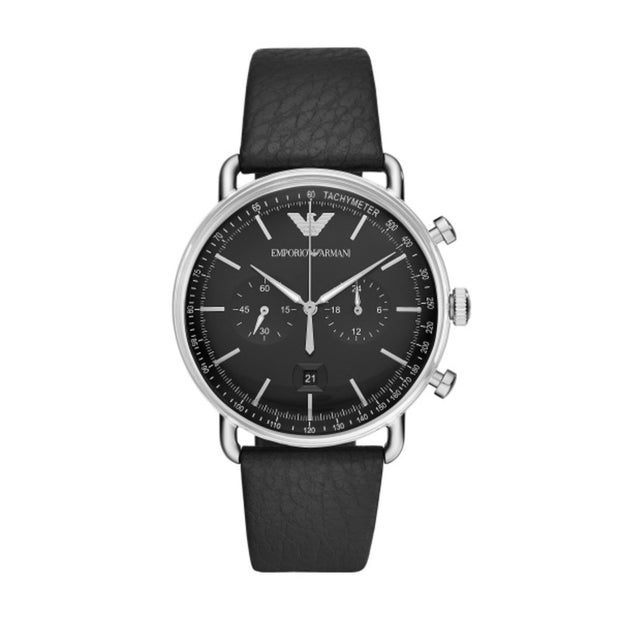 Men Aviator Black Watch