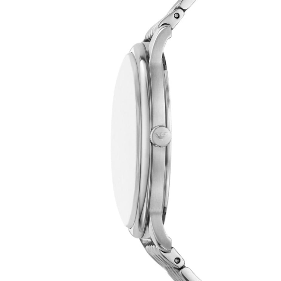 ساعة فضية رجالية مقاس