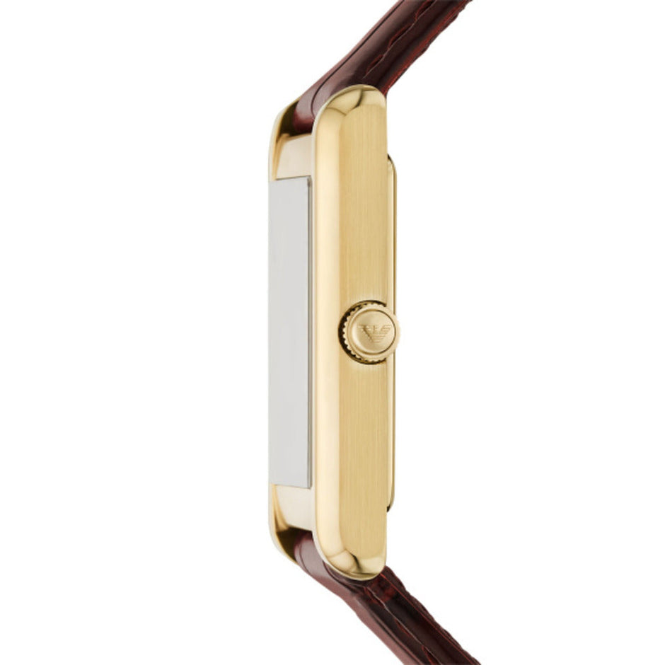 Men Brown Leather Watch