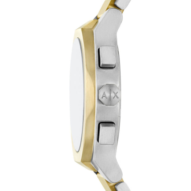 ساعة ثنائية اللون رجالية مقاس