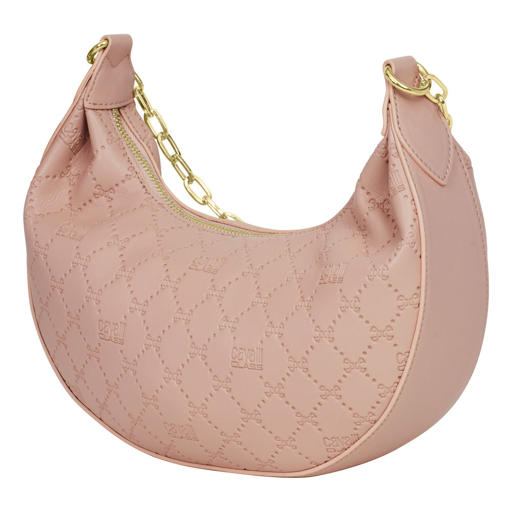 حقيبة نسائية باللون الوردي الناعم