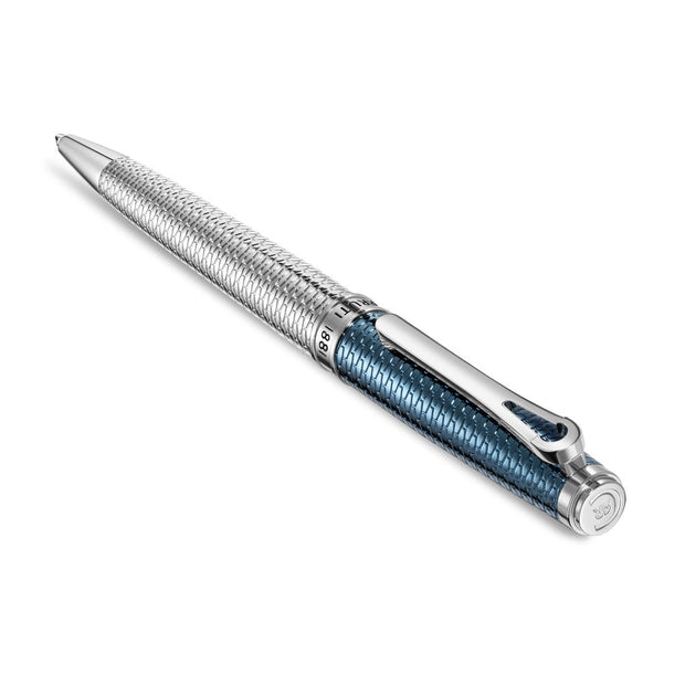 Men Giovanni Silver/ Blue Pen