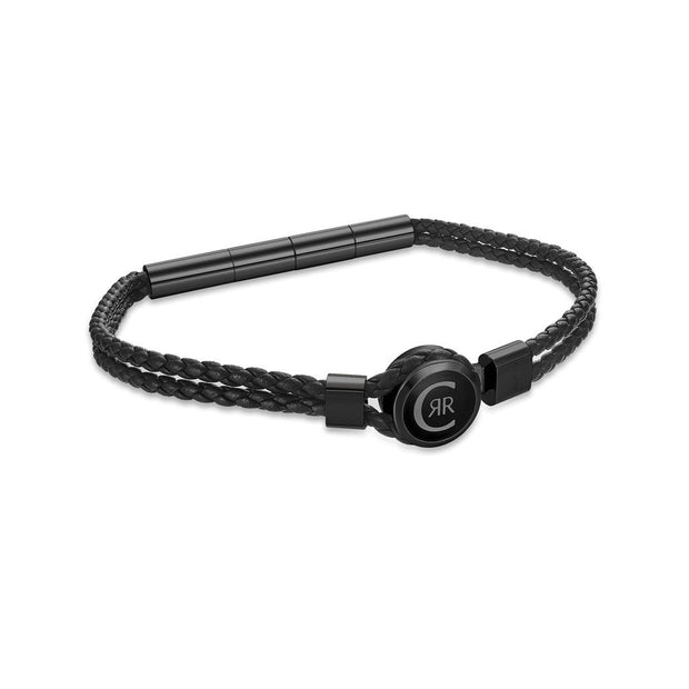 Men Vincenzo Black / Gun Bracelet
