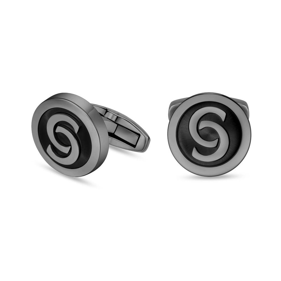 Men Orlando Black Cufflink