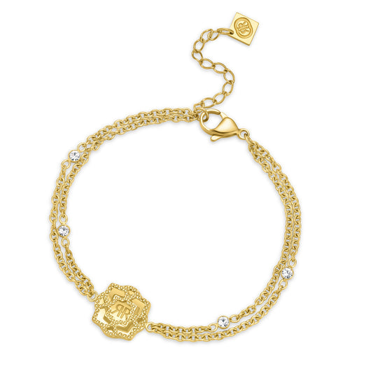 Women Arabesque.3 Gold Bracelet