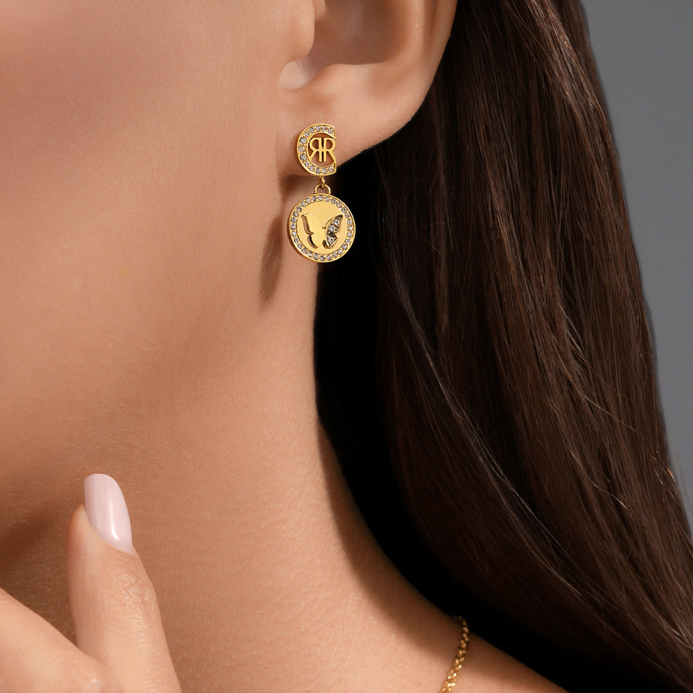 Women Angela Golden Earrings