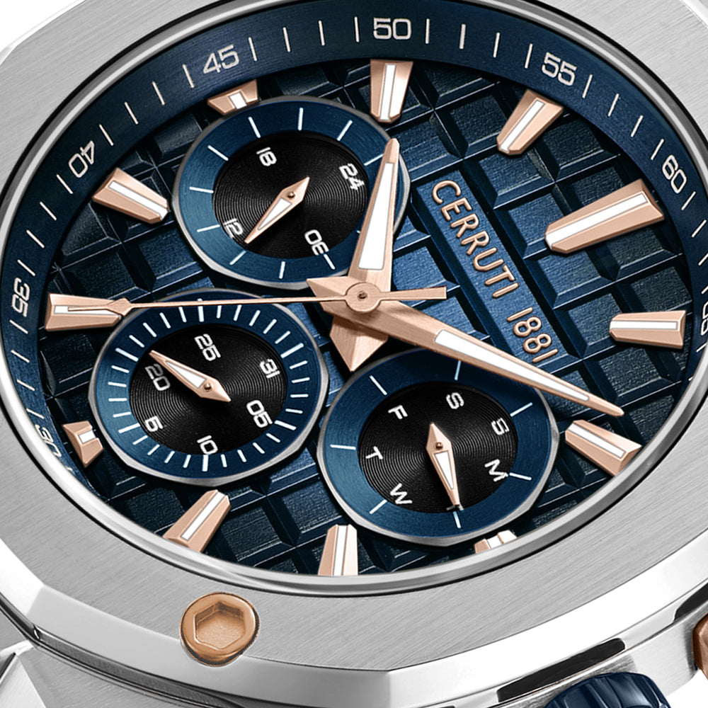 Men Razzuolo Silver 45.5X54Mm Watch