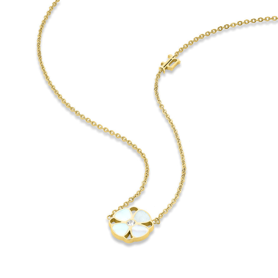 قلادة مطلية بالذهب للنساء