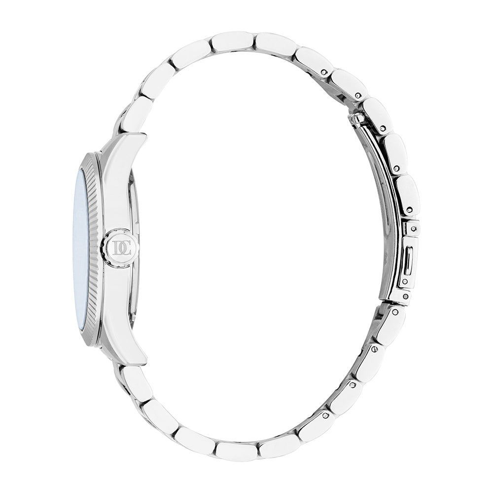 ساعة سيزار فضية للرجال