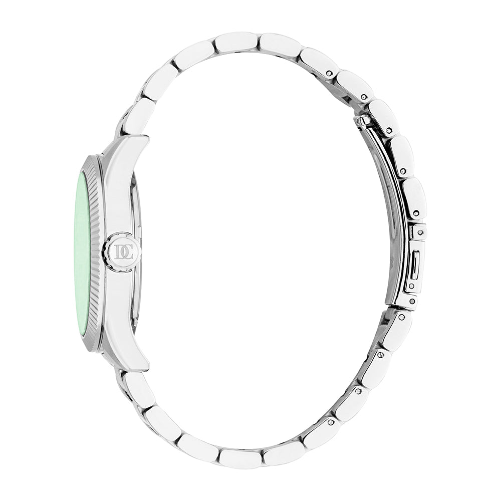 ساعة سيزار فضية للرجال