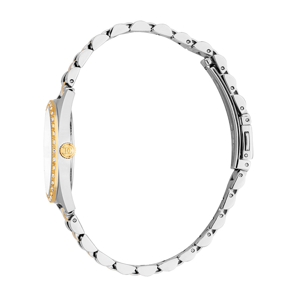 ساعة لودميلا ثنائية اللون للنساء