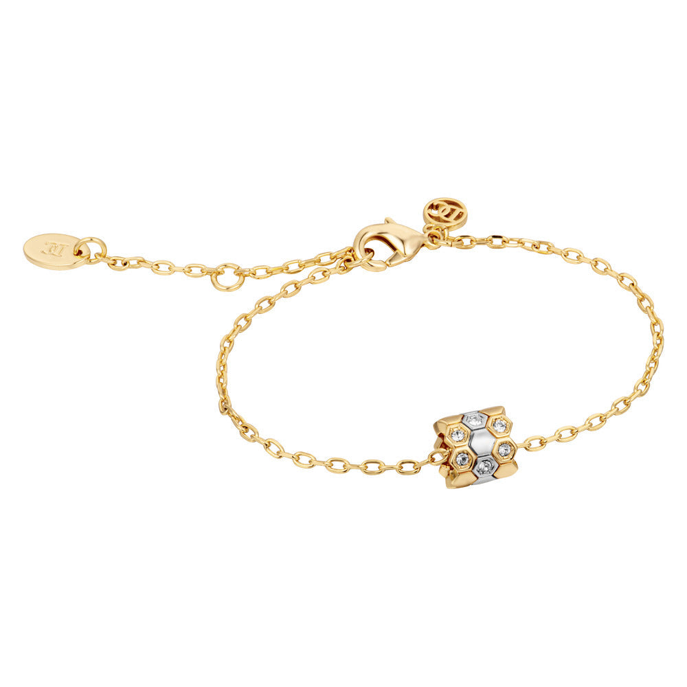 Women Favo Two Tone Bracelet