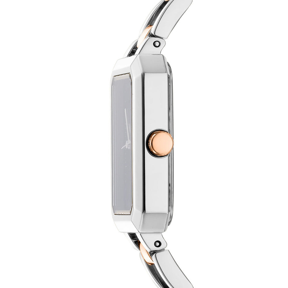 ساعة أبتاون ميدي ثنائية اللون نسائية