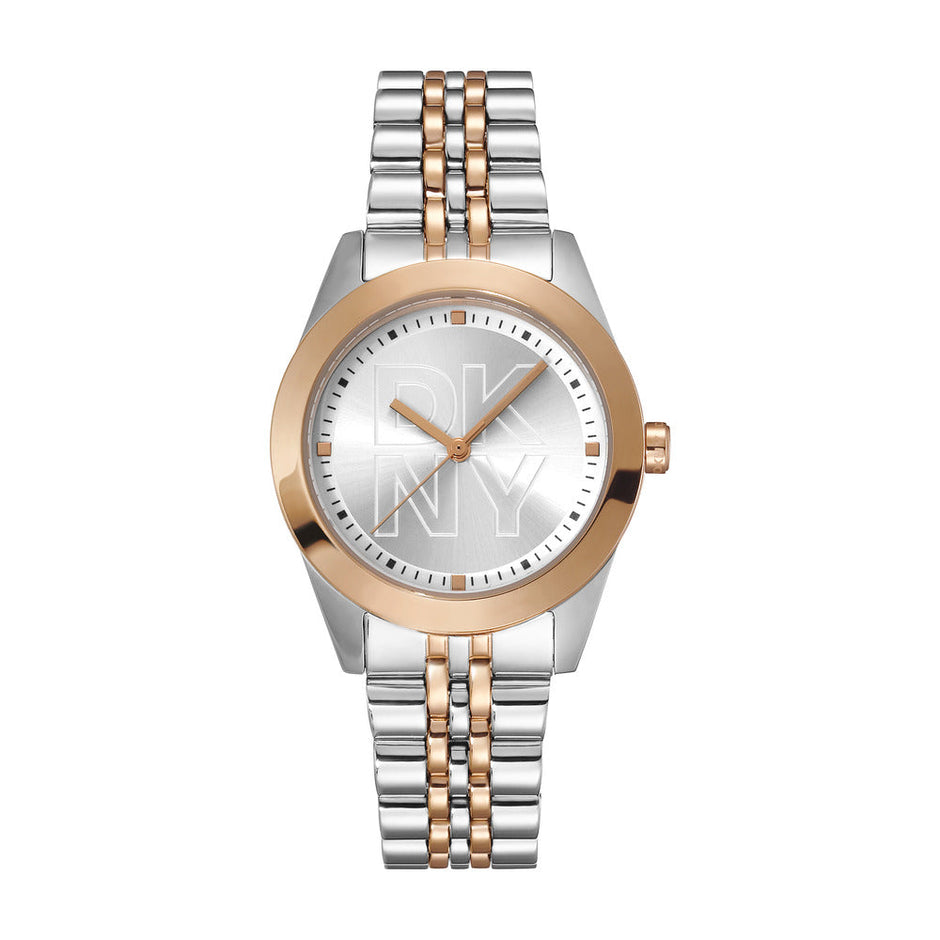 Women Parsons Logo Two Tone Watch