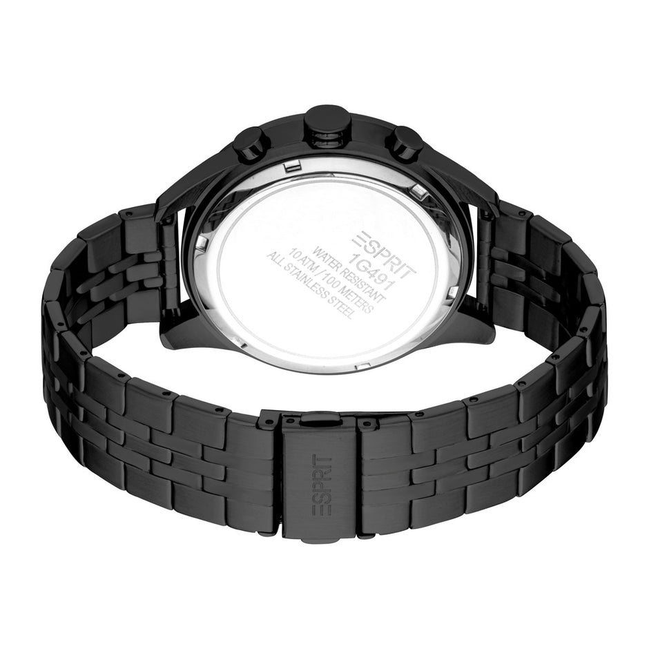 ساعة أوستن سوداء للرجال مقاس