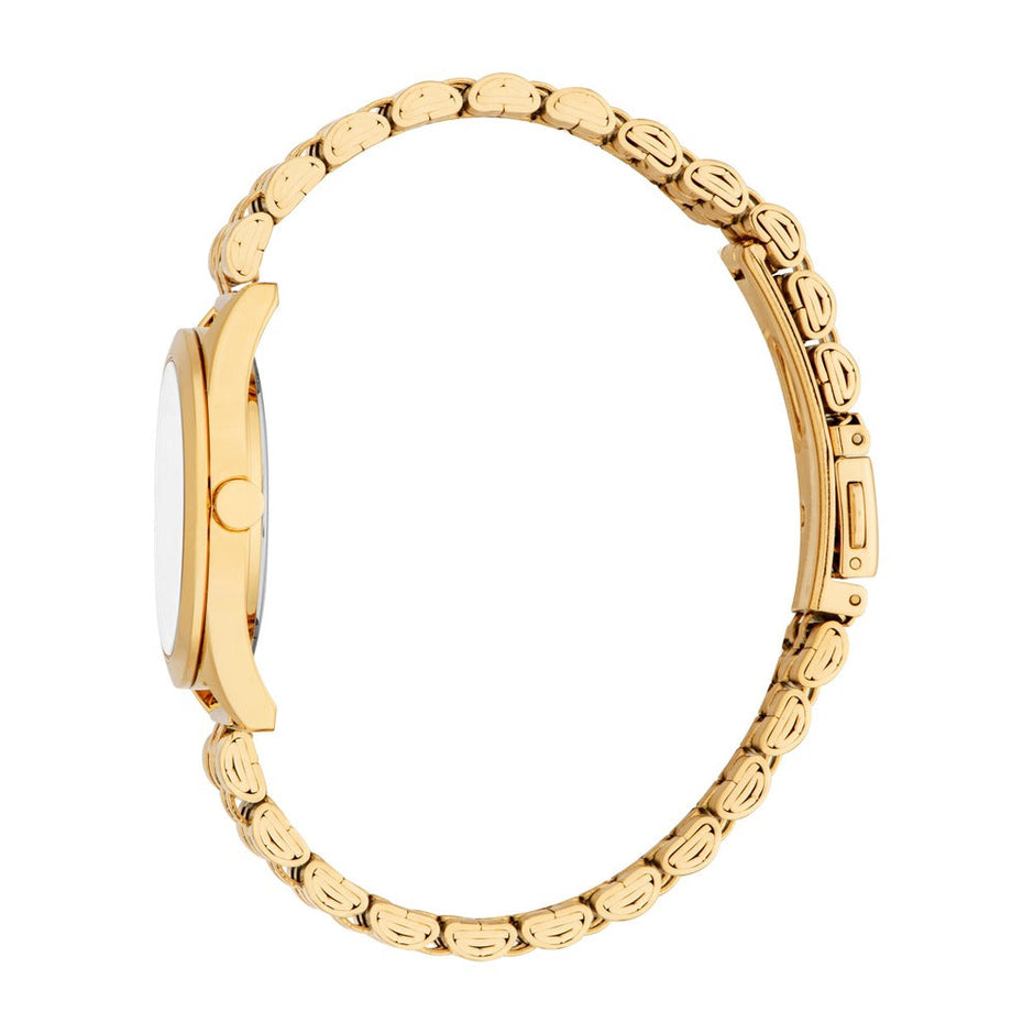 Women Pointy Look Gold Watch