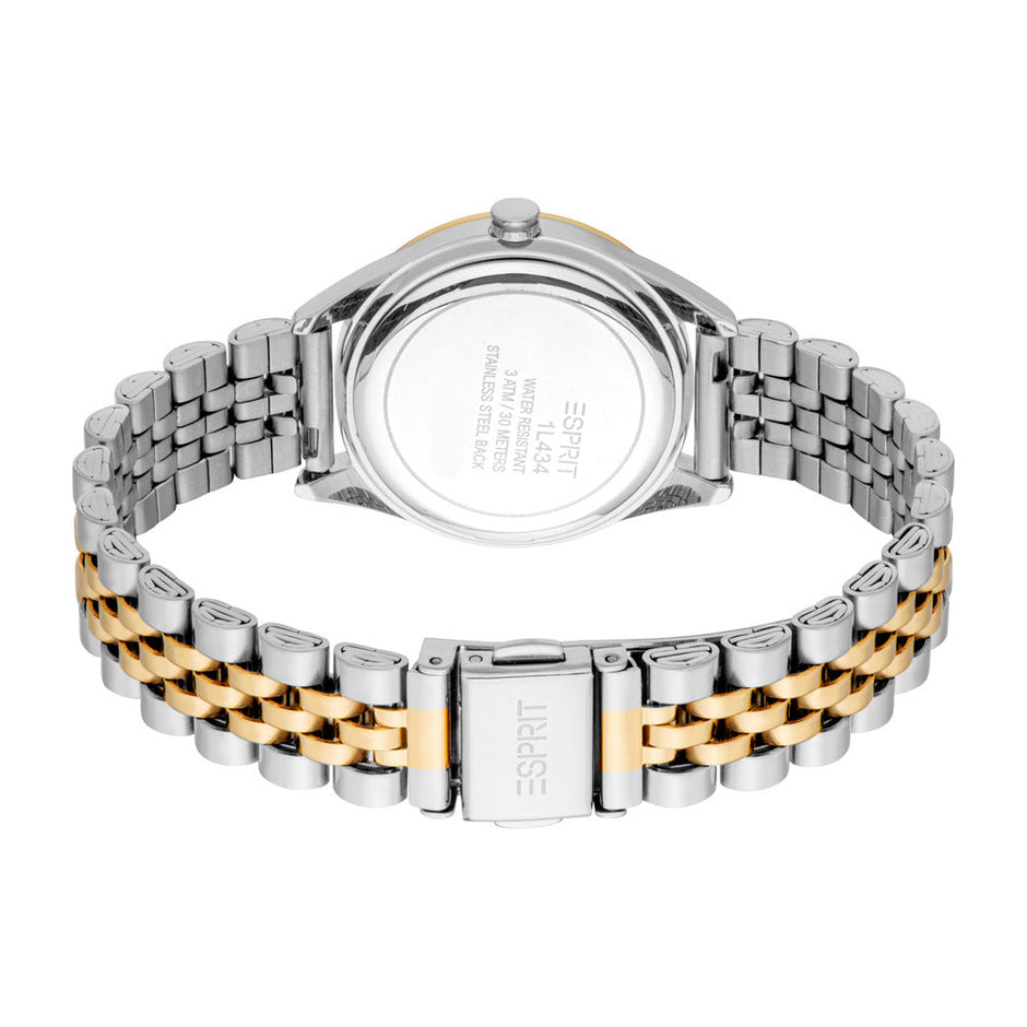 Women Pointy Look Two Tone Watch