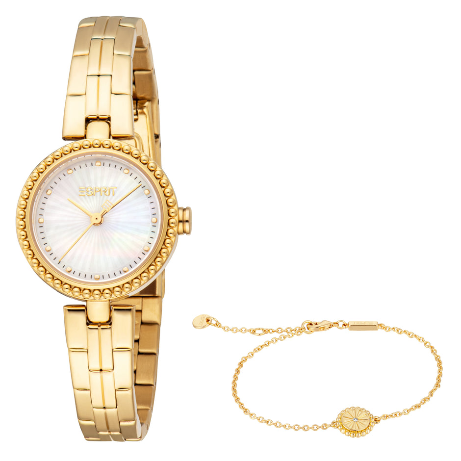 Women Fable Gold Watch Set