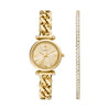 Women Carlie Gold Watch Set