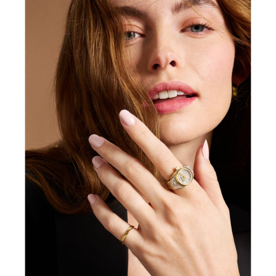 Women Watch Ring gold Watch