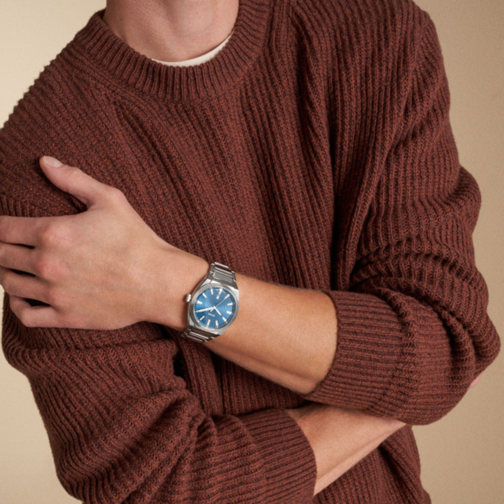 ساعة إيفريت زرقاء رجالي مقاس