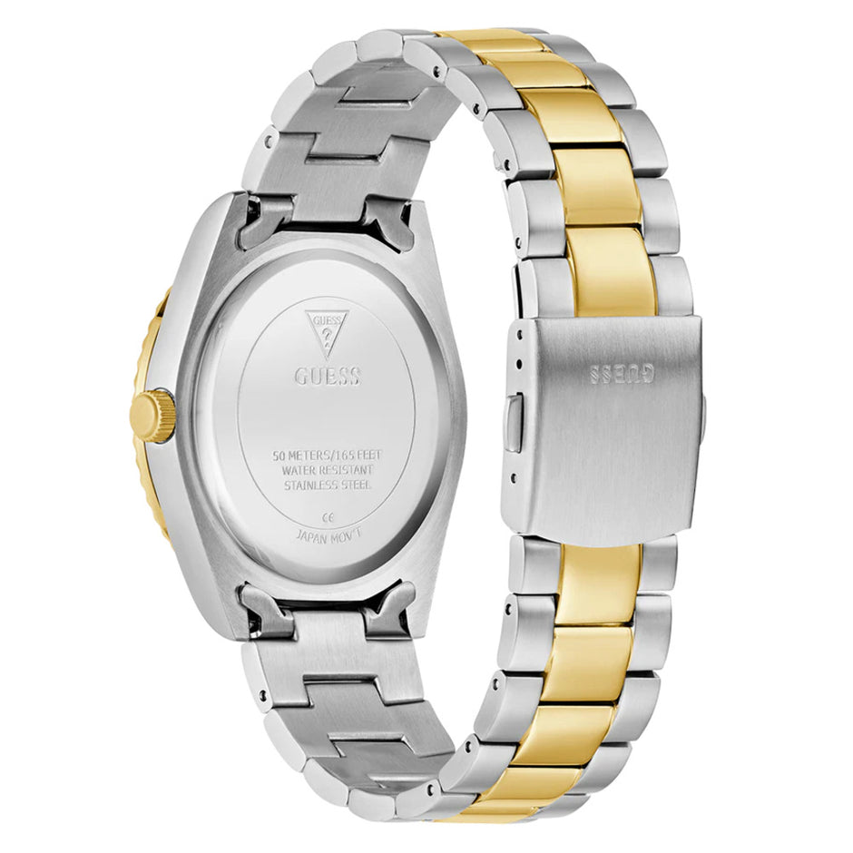Men Guess Dress Two Tone Watch
