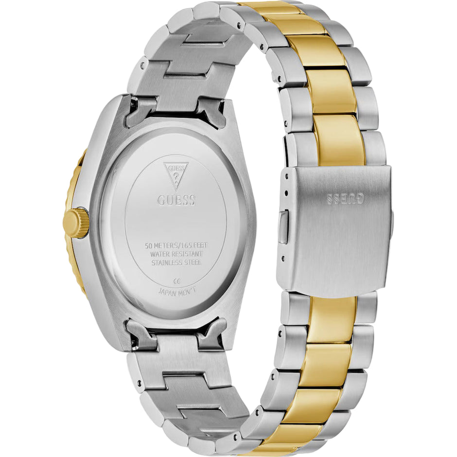 Men Guess Dress Two Tone Watch