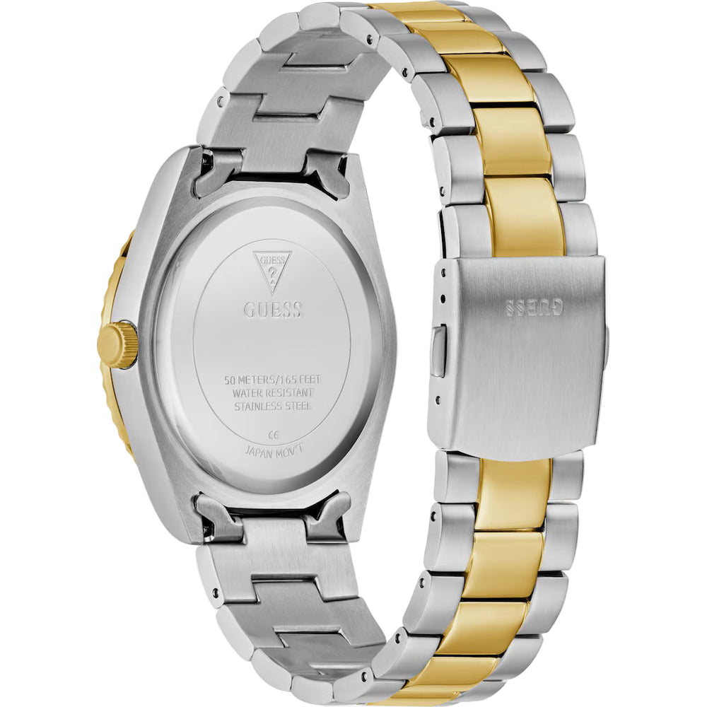 Men Guess Dress Two Tone Watch