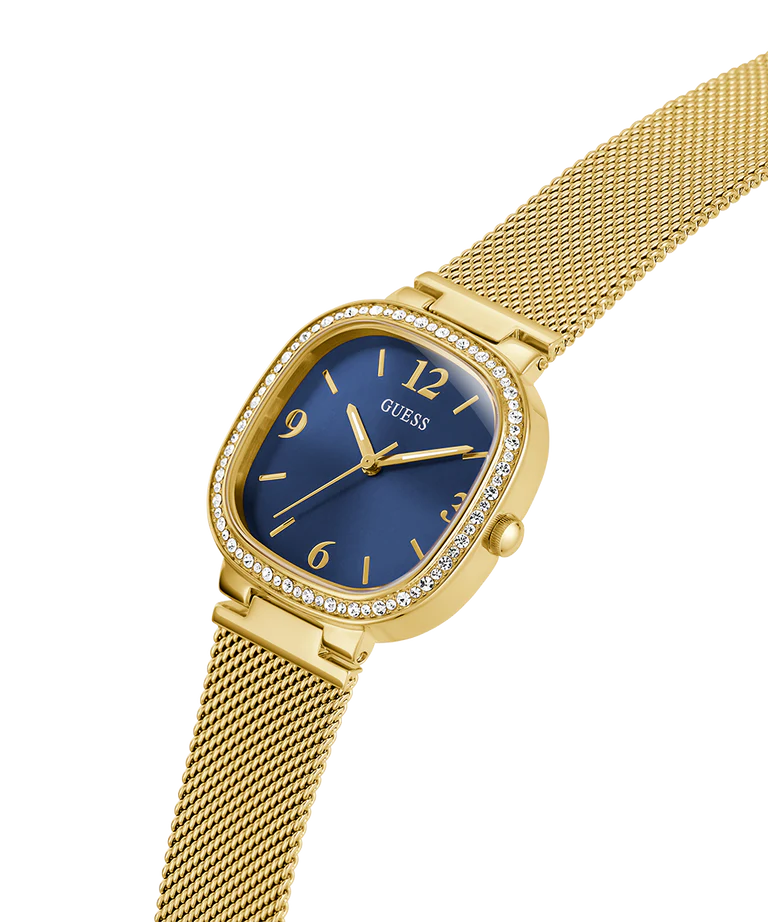 Women Guess Dress Gold Watch