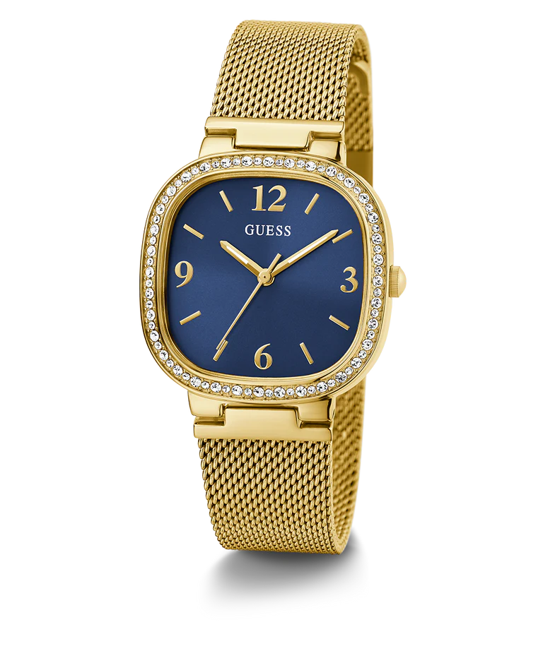 Women Guess Dress Gold Watch