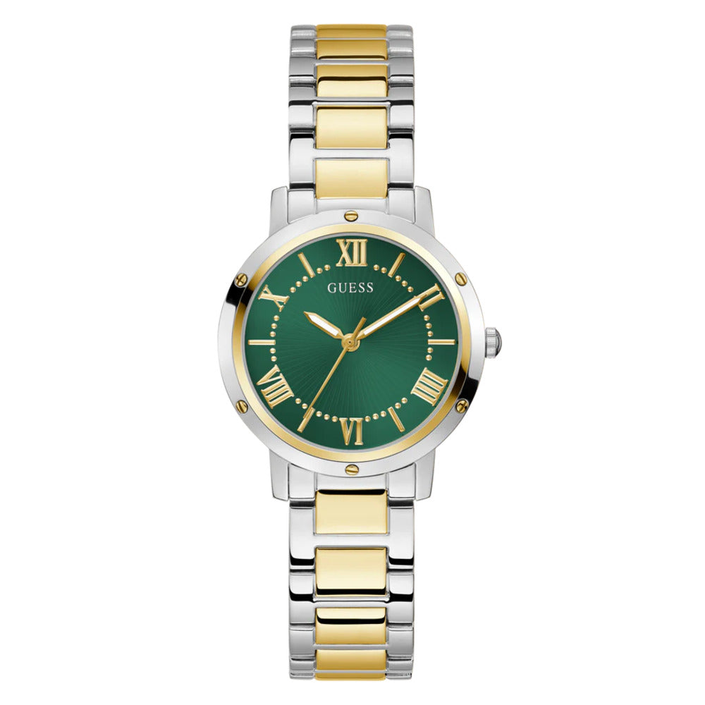 Women Guess Dress Two Tone Watch