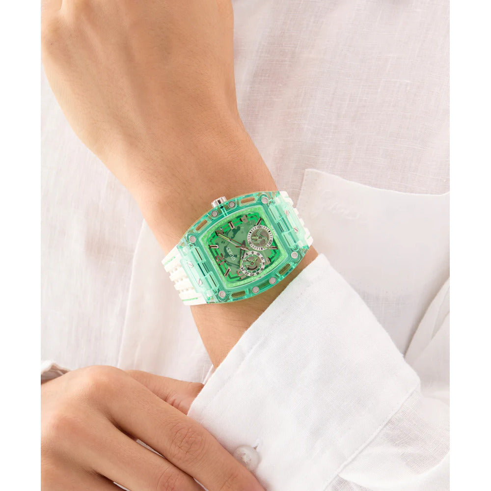 Men Guess Trend White Watch