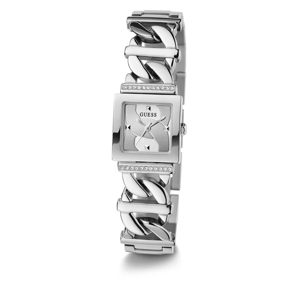 Women Guess Dress Silver Watch