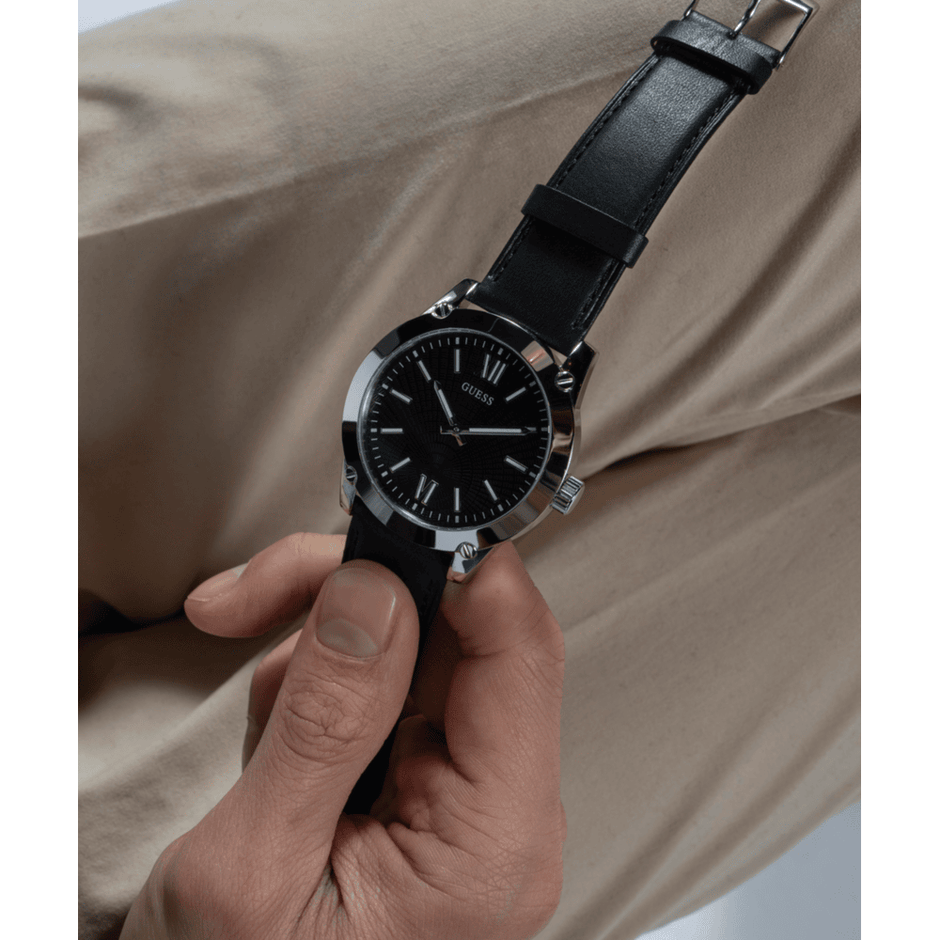 Men Guess Dress Black Watch