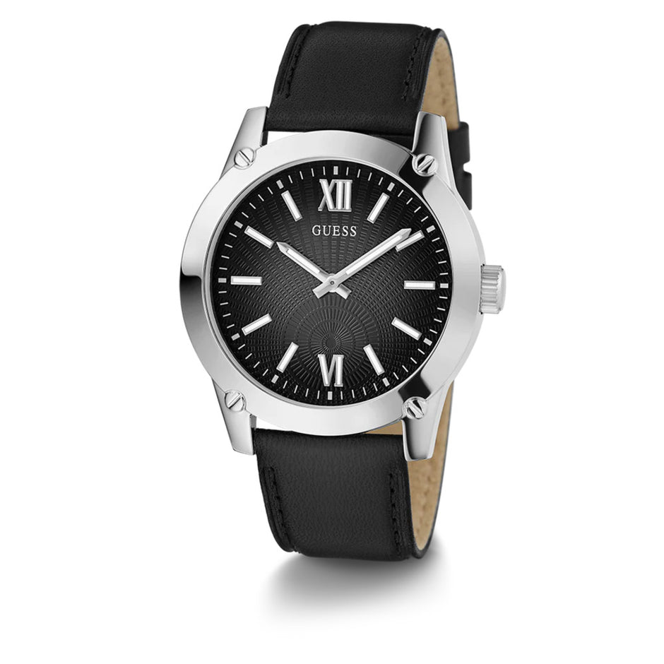Men Guess Dress Black Watch