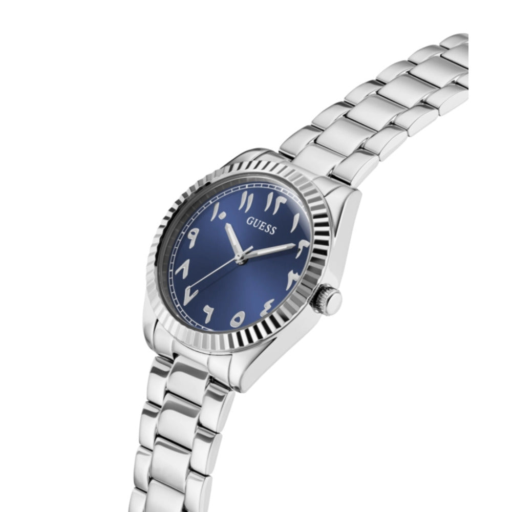 Women Guess Dress Silver Watch