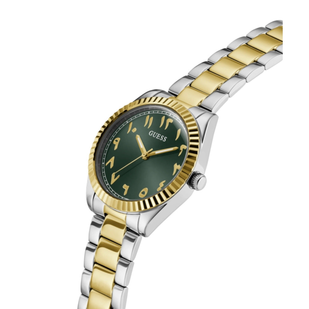 Women Guess Dress Two Tone Watch