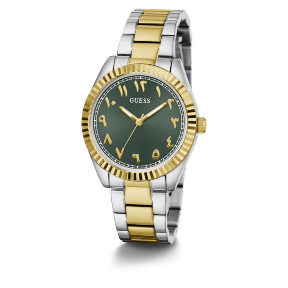 Women Guess Dress Two Tone Watch