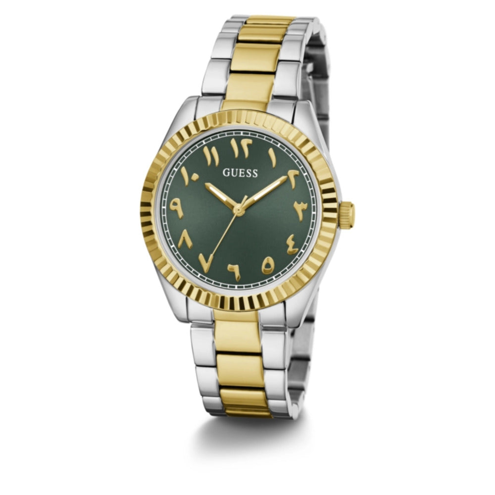 Women Guess Dress Two Tone Watch