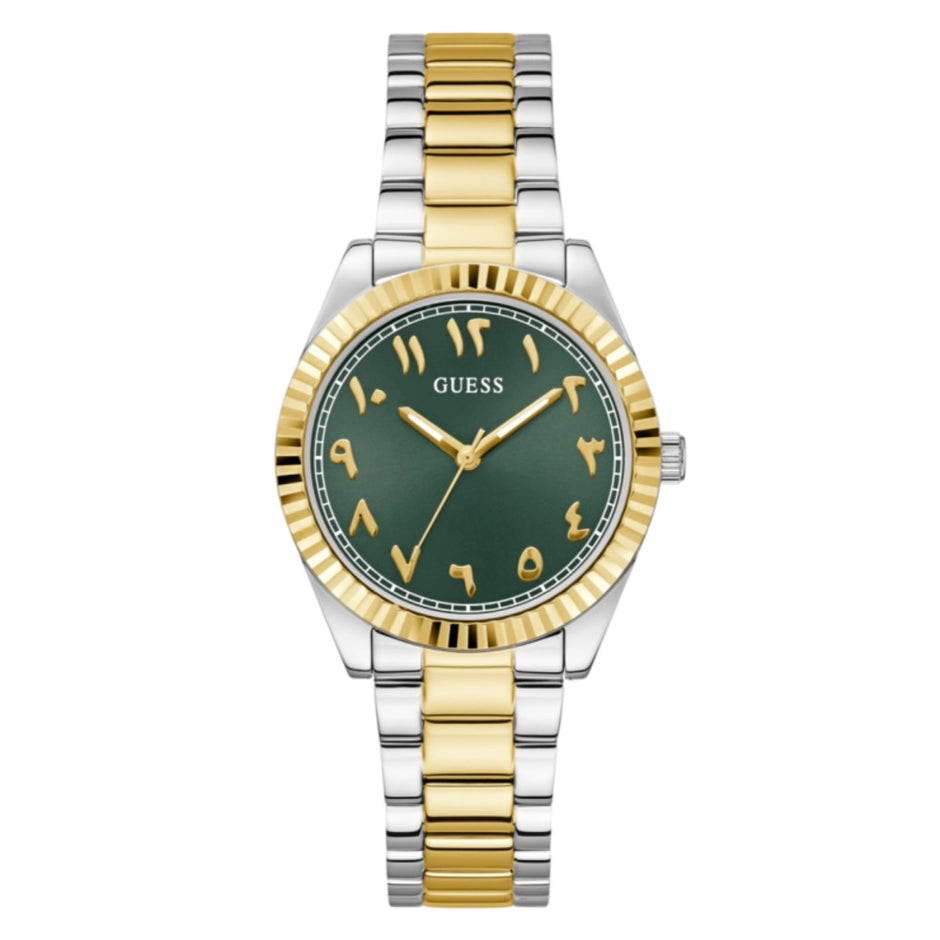 Women Guess Dress Two Tone Watch