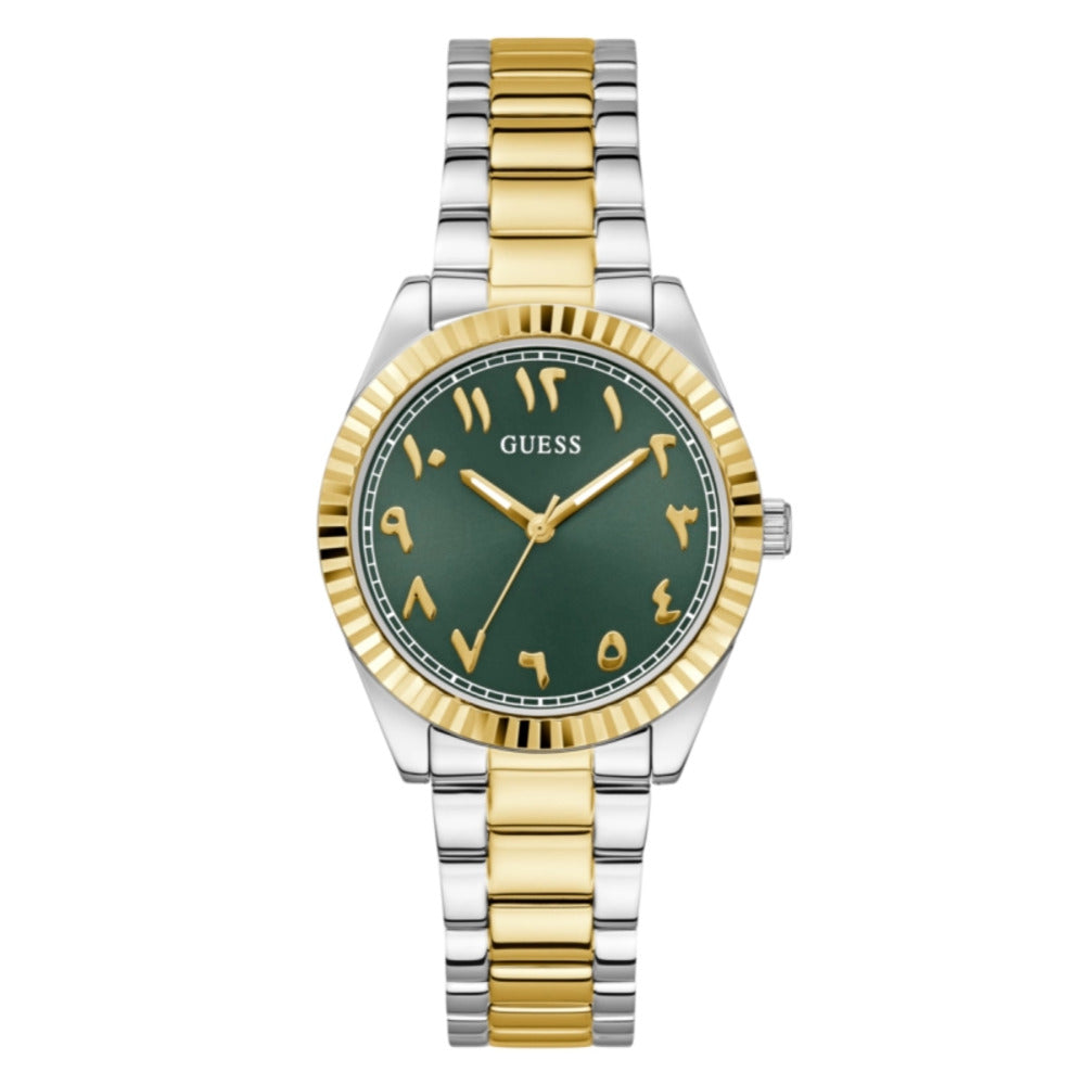 Women Guess Dress Two Tone Watch